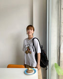 Deppu Bear Printing Short Sleeve Tee