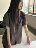 [UNISEX] Fast Summer Nylon String Overfit Short Sleeve Shirt