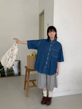 [unisex] Neico Denim Over Short Sleeve Shirt