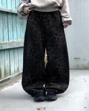 Dahi Leopard Print Balloon Over Fit Long Pants
