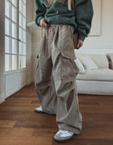 Basic Corduroy Cargo Parachute Pants