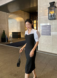Noiren Color Scheme Collar One Piece