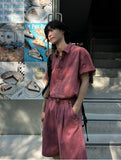 Dio Color Dying Over Short Sleeve Shirt