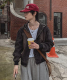 Cosid Rivet Denim Hood Zip-Up