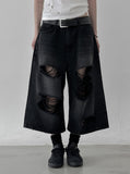 Core Maxi Ankle Length Damage Denim