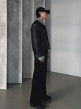 Dian Round Leather Jacket