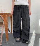 [unisex] Holet side color matching nylon wide pants