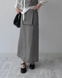 [Setup Available] Dove Strap Long Skirt