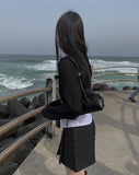 [A/M] Ringring Strap Bolero Cardigan