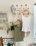 Hemt Tension Color Ribbed Sleeveless