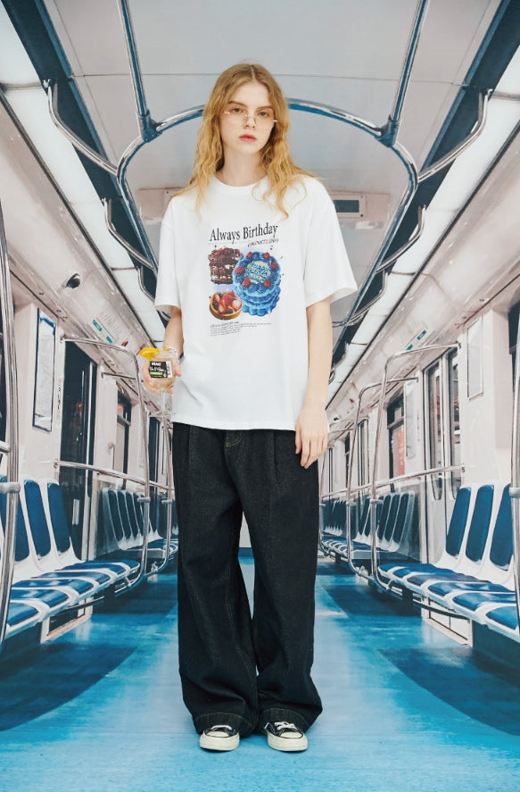 【CPGN STUDIO】DTP Always Birthday Short Sleeve T-shirt CPGN STUDIO (コンパーニョ) - DTPAlwaysBirthday半袖Tシャツ