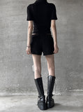 Half sleeve collar tee