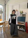 [unisex] Oiko printing color matching raglan long sleeve tee