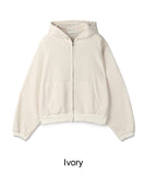 Lube Ribbed Crop Hood Zip-Up