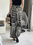 Chillin Bohemian Printed Banding Wide Cool Pants