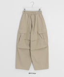 [unisex] Mokili Pintuck Cargo Wide Pants