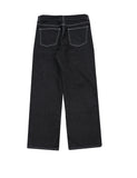 Stitch non-fade raw denim pants