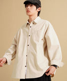Duff Overfit Peach Cotton Shirt