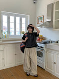 [unisex] Rango Linen Pintuck Wide Balloon Pants