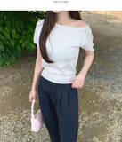 Gently Pintuck Summer Banding Long Wide Cotton Pants