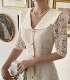Louei Cubic Ribbon Necklace