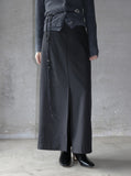 Jet Pocket Long Skirt