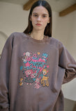 Happy Callie Raglan Pigment Sweatshirt