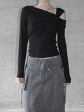Art Knot One-Shoulder Tee