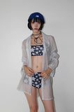 MYSTIC STRIPE SHEER SHIRT