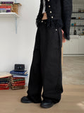 Nade Bijou Point Cotton Long Wide Pants
