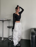 Lorna Pigment Nylon Double Cargo Pants