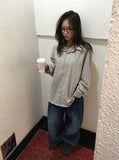 [unisex] Shirumi Check Long Sleeve Shirt
