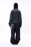 Bont snap pocket loose denim pants