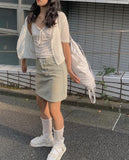 Eid Ribbon Shirring Sleeveless