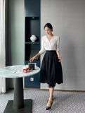 Moen frill lace blouse