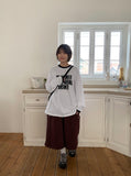 [unisex] Lima Lettering Over Long Sleeve Tee