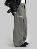Fishbone Ash Wide Denim