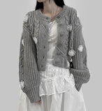 Flower Corsage Cardigan