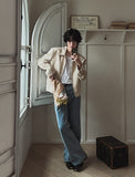Knittle move linen blouson jacket