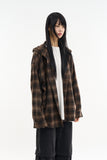 Youth vintage hooded check shirt