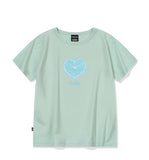 Zesty Heart Crop Short Sleeve Tee
