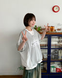 Chumin Sporty Color Matching Nylon Over Short Sleeve Tee