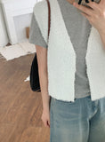 Shuma Layered Boucle Knit Vest