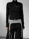 Meryl Stud Two-Way Zip-Up