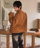 Croi Shoulder Pad Suede Jacket