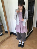 Garta Shirring Layered Sleeveless One Piece