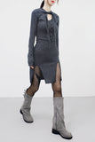 Infio Strap Cardigan + Halter Sleeveless One Piece Set