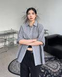 Kio Pigment Oversized Short-Sleeved Shirt