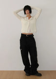 LAYERED RIB CARDIGAN
