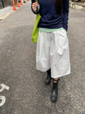 [unisex] Ryuhini Cotton Cut Bermuda Pants